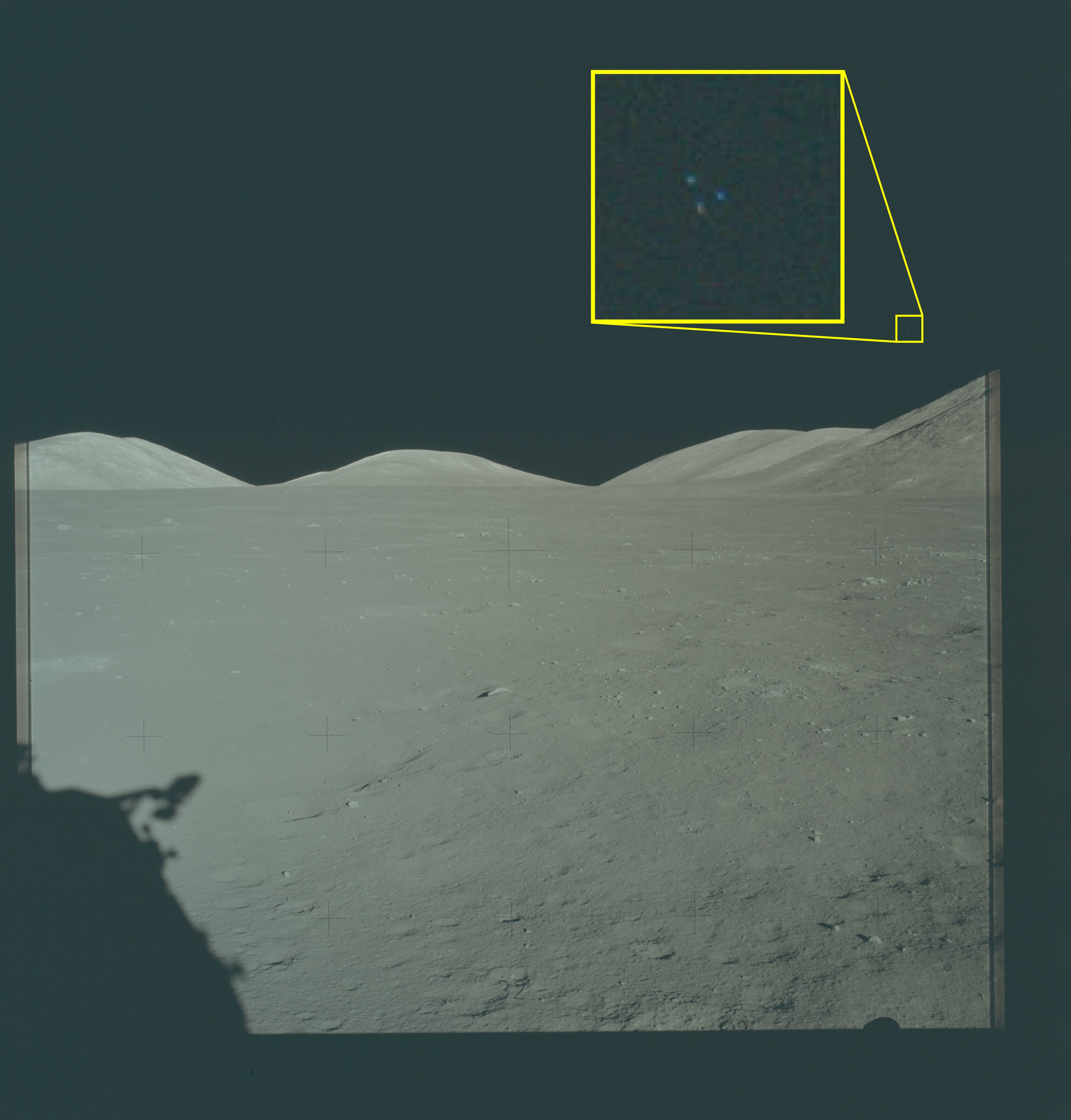 Source image for Apollo 17 Bright Flashing Object at Distance